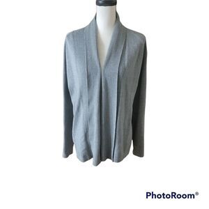 Lands' End Baumwolle Open Front Cardigan. Size S.